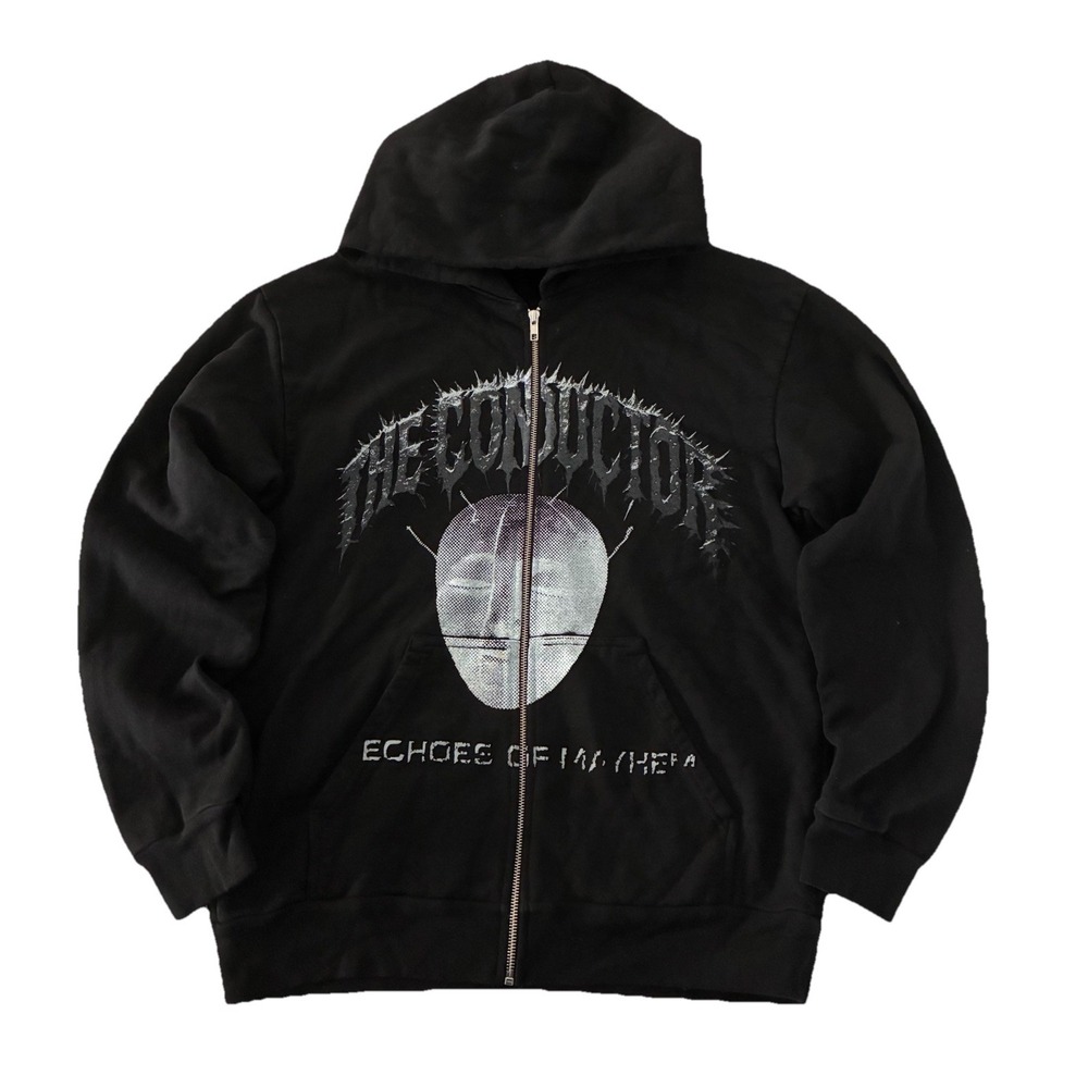 Travis Scott Hoodie L Black Conductor Echoes Of‎ Mayhem Coachella 25 NEW *flaws